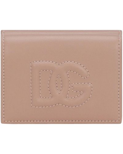 Dolce & Gabbana Dg Logo French Flap Wallet - Brown