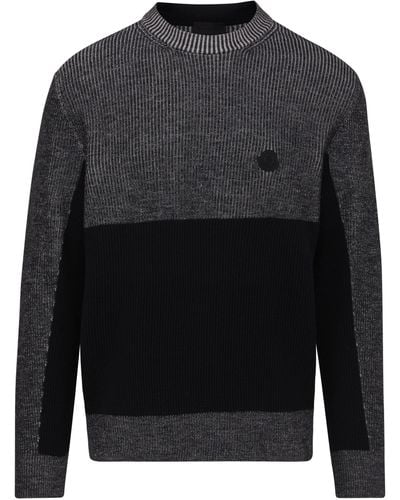 Moncler Pull col rond - Gris