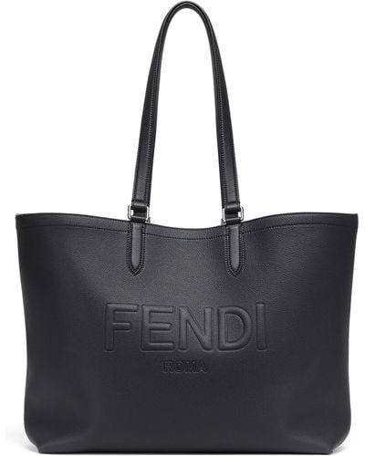 Fendi Shopper Roma Leather tasche - Schwarz