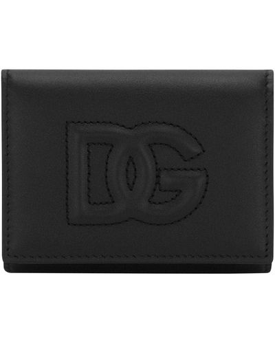 Dolce & Gabbana Dg Logo French Flap Wallet - Black