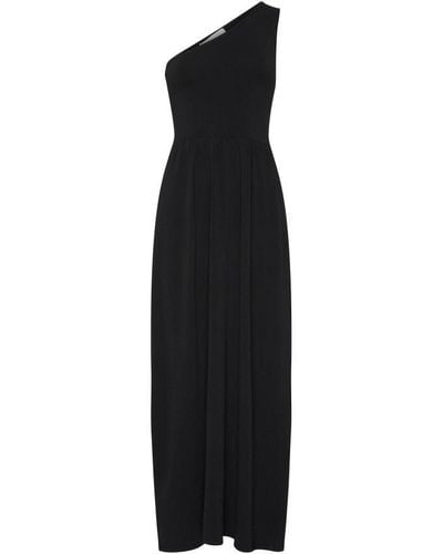 Matteau Asymmetric Knit Dress - Black