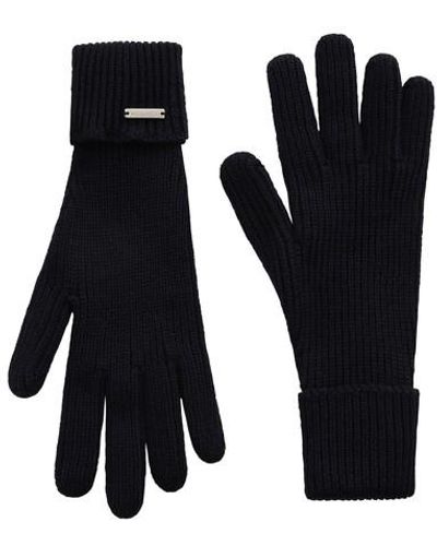 Woolrich Logo Wool Gloves - Black