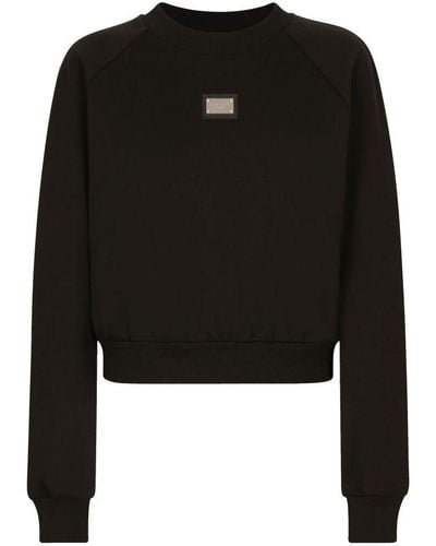 Dolce & Gabbana Technical Jersey Sweatshirt - Black