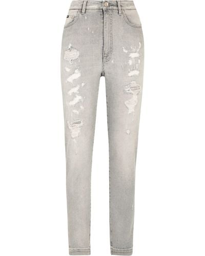 Dolce & Gabbana Jeans aus Denim Grace - Grau