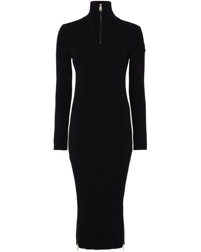 Moncler High-Neck Dress - Black