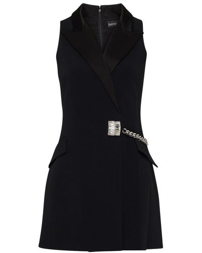 David Koma Sleeveless Jacket Dress - Black