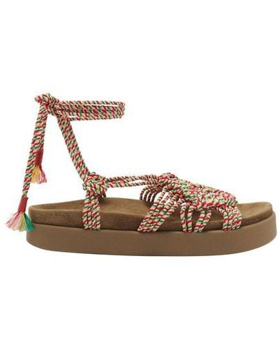 Ba&sh Ncrecking Laced Sandals - Brown