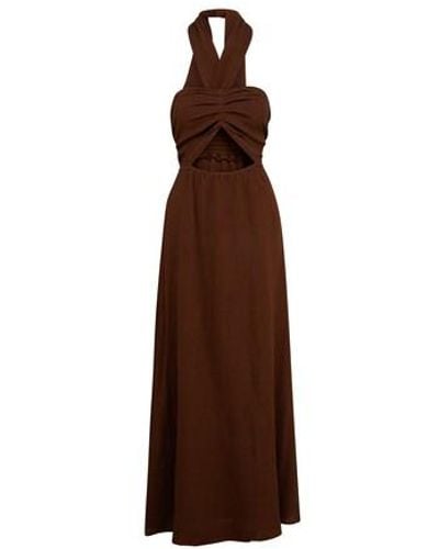 Faithfull The Brand Halona Maxi Dress - Brown