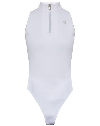 Coperni Zipped Sleeveless Bodysuit - White