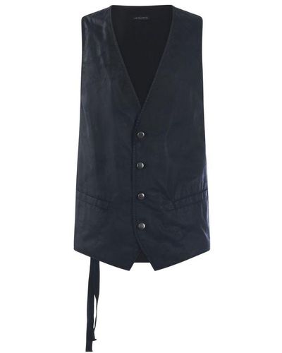 Ann Demeulemeester Ruben Classic Comfort Waistcoat - Blue