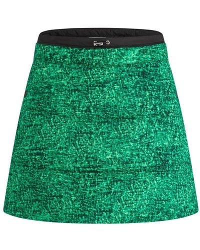 Moncler Genius 1 Moncler Jw Anderson - Printed Cotton Skirt - Green