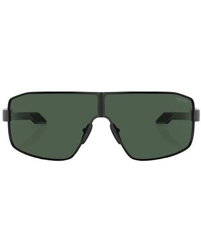 Prada Linea Rossa Ps 54ys Irregular Sunglasses - Green
