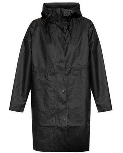 HUNTER Rain Coat With Pockets - Black