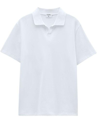 Filippa K Stretch Cotton Polo T-Shirt - White