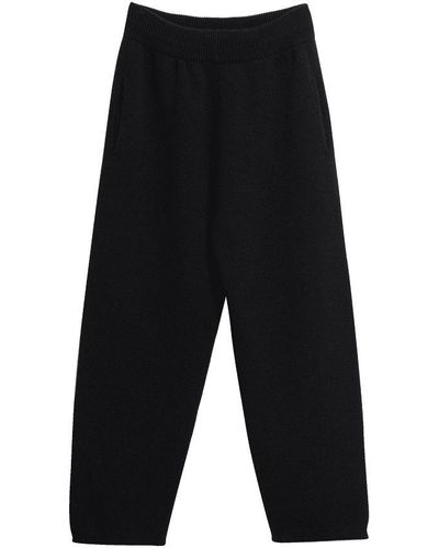 Barrie Sportswear Cashmere And Cotton Joggers - Black