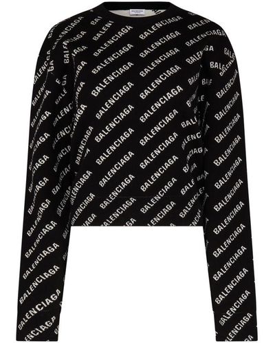 Balenciaga Crewneck Sweater - Black
