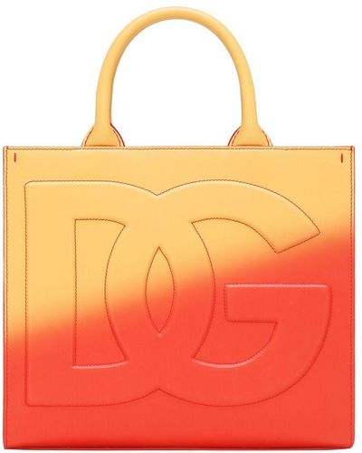 Dolce & Gabbana Small Dg Daily Shopper - Orange