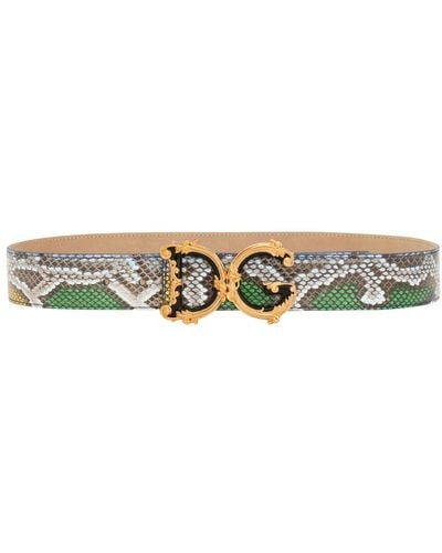 Dolce & Gabbana Dg Girls Belt - Green