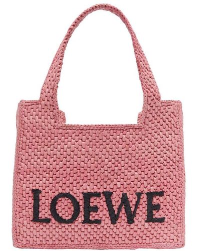 Loewe Mini Font Tote - Red