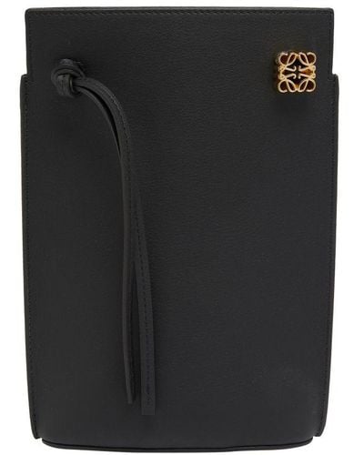 Loewe Mini Dice Pocket Bucket Bag - Black