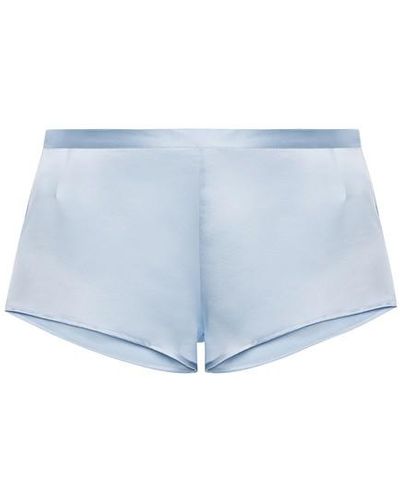 La Perla Silk Sleep Shorts - Blue