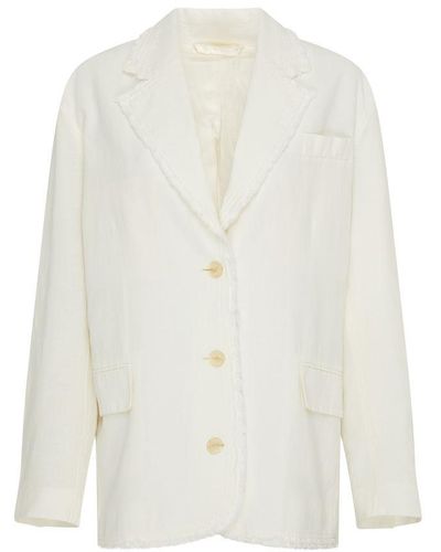Acne Studios 3 Buttons Jacket - White