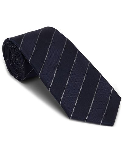 Brunello Cucinelli Cravate à chevrons - Bleu
