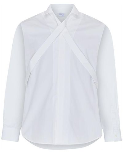 Off-White c/o Virgil Abloh Ow Emb Shirt Heavycot Front Collar - White