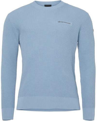 Moncler Rundhalsausschnitt Pullover - Blau