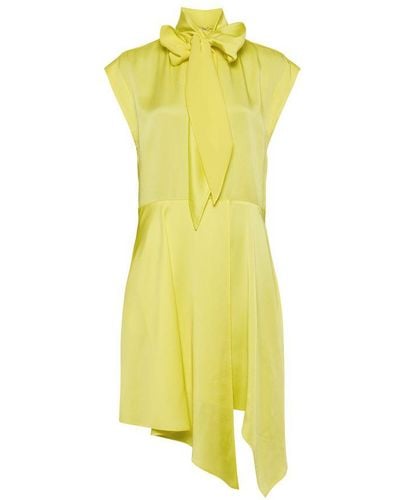 Stella McCartney Tie Midi Dress - Yellow