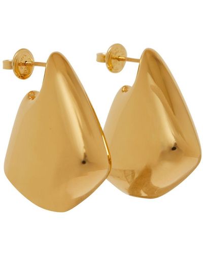 Bottega Veneta Small Fin Earrings - Yellow