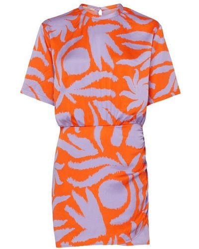 Sessun Thea Print Dress - Orange