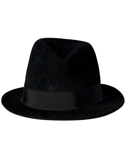 Ann Demeulemeester Suze Hat Wool Velour - Black