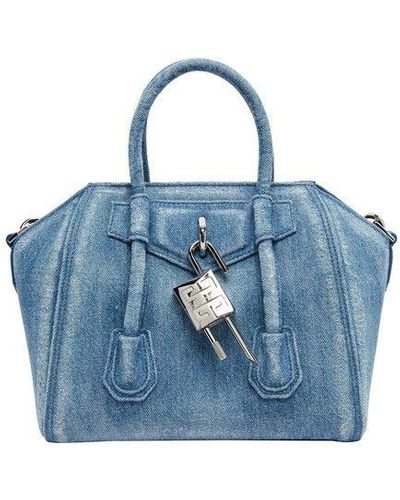Givenchy Antigona Lock Mini Bag - Blue