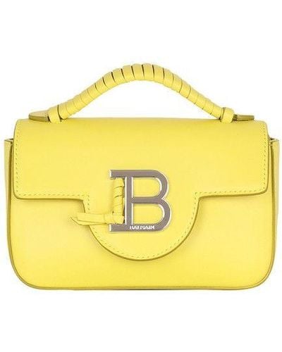 Balmain B-buzz Leather Mini Bag - Yellow