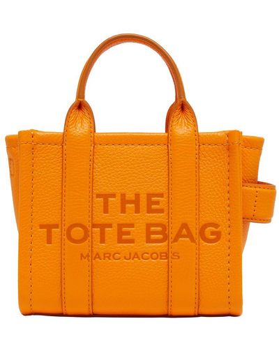 Marc Jacobs The Leather Crossbody Tote Bag - Orange