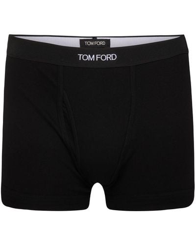 Tom Ford Set Of Two Boxers With Logo - Black