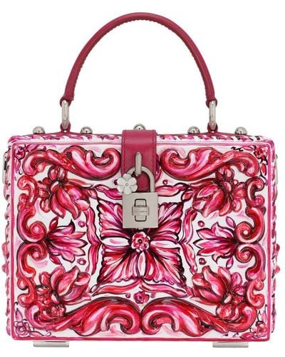 Dolce & Gabbana Dolce Box Handbag - Red