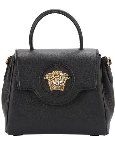 Versace La Medusa Small Handbag - Black