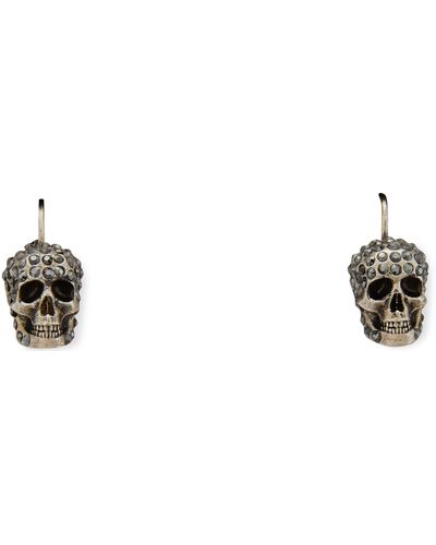 Alexander McQueen Boucles d'oreilles Skull - Noir