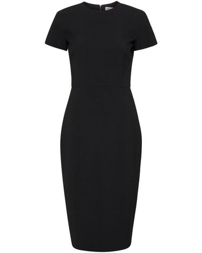 Victoria Beckham Fitted T-Shirt Dress - Black