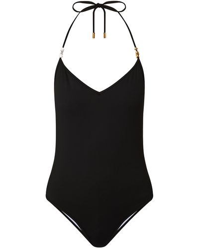 Louis Vuitton Badeanzug mit Monogram-Perlen - Schwarz