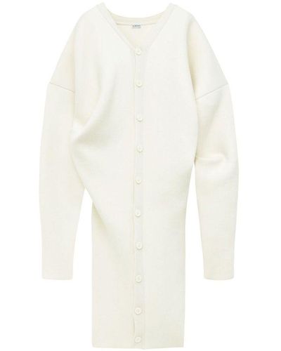 Loewe Oversized Draped Coat - White