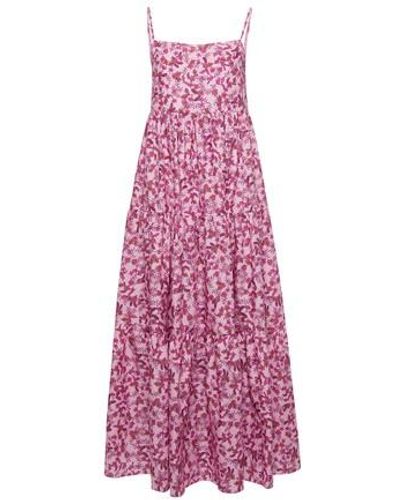 Matteau Printed Long Dress - Purple