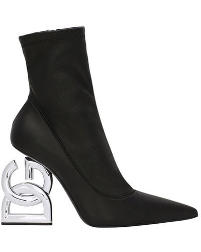 Dolce & Gabbana Dg Pop 105mm Ankle Boots - Black