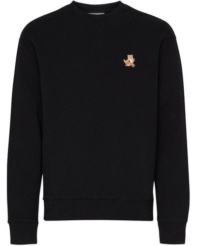 Maison Kitsuné Speedy Fox Logo Sweatshirt - Black