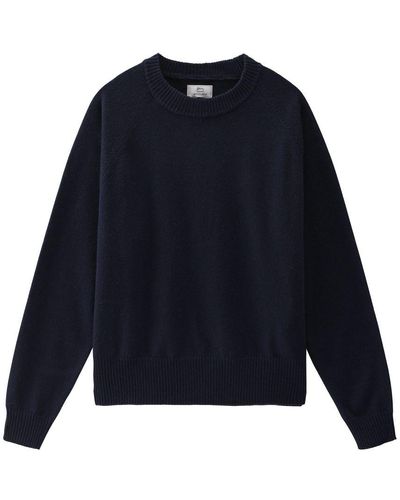 Woolrich Mix Wool Crewneck Sweater - Blue