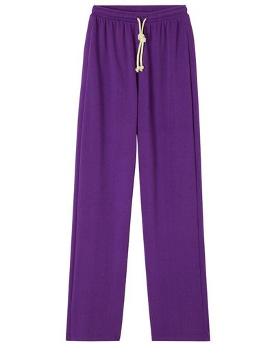 American Vintage Sweatpants Lebow - Purple