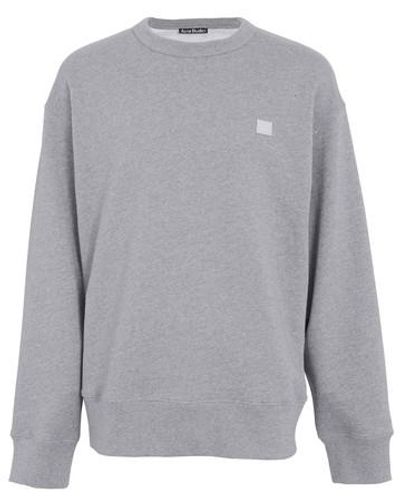 Acne Studios Fonbar Face Sweatshirt - Gray