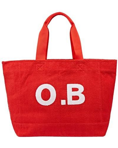 Orlebar Brown Mason Towelling Beach Bag - Red
